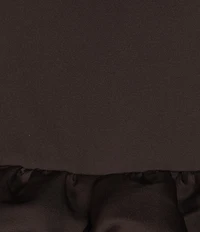 GB Drop Waist Bubble Hem Ruffle Mini Dress