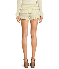 GB Elastic Waist Ruffle Sweater Bloomers