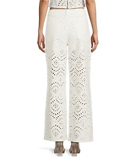 GB Embroidered Eyelet Coordinating Denim Jeans