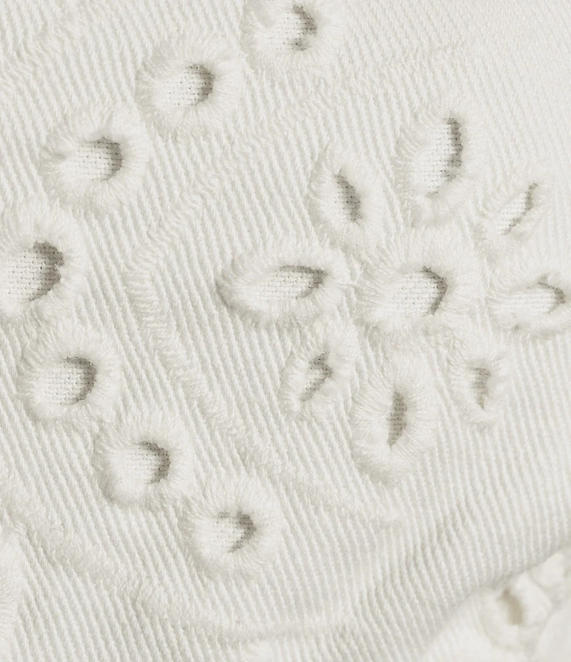 GB Embroidered Eyelet Denim Coordinating Tank