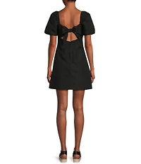 GB Empire Waist Puff Sleeve Babydoll Dress