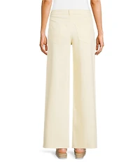 GB Enzyme Wash Denim Wide Leg Jeans