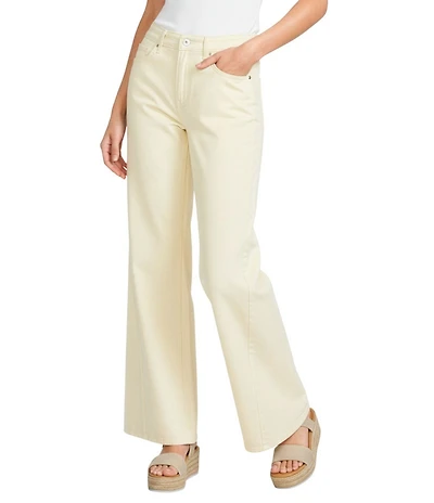 GB Enzyme Wash Denim Wide Leg Jeans