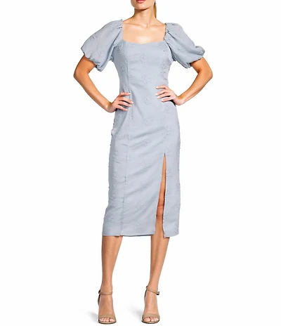 GB Floral Eyelet Midi Dress
