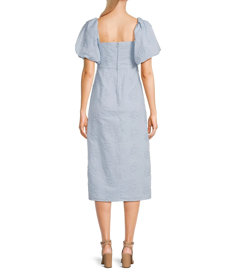 GB Floral Eyelet Midi Dress