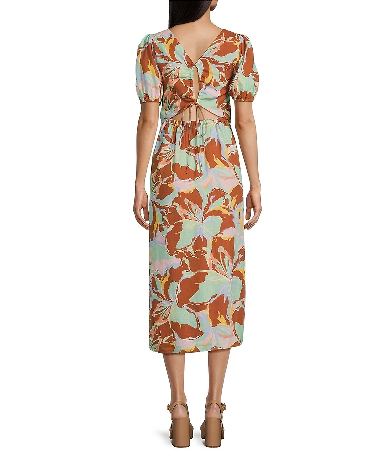GB Floral Print Midi Dress