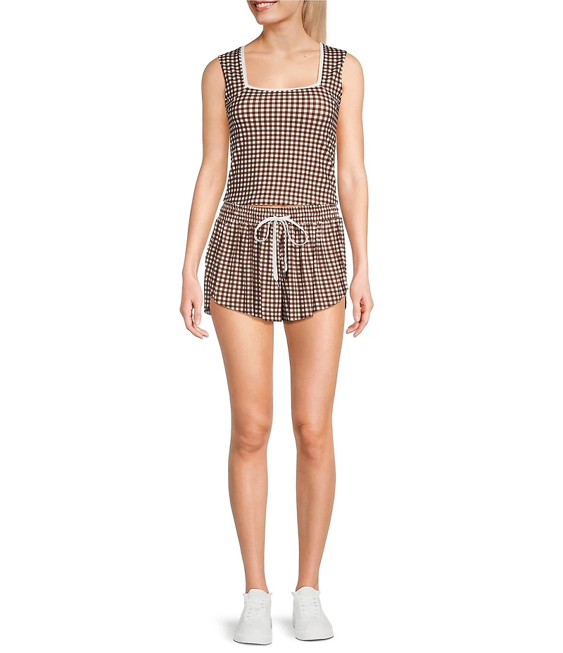 GB Floral Print Mid Rise High-Cut Side Flippy Shorts