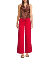 GB Floral Print Tie Back Halter Top