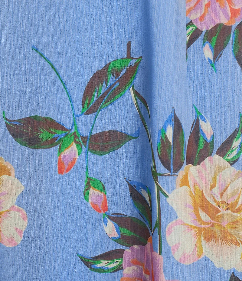 GB Floral Printed Chiffon Mini Dress
