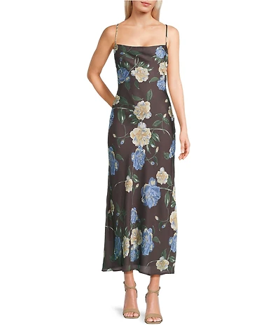 GB Floral Slip Long Maxi Dress
