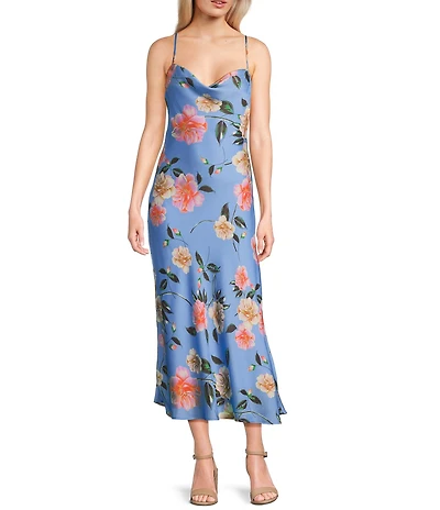 GB Floral Slip Long Maxi Dress