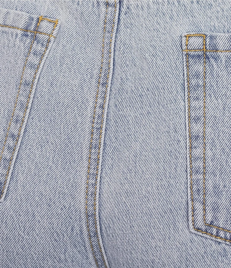 GB Frayed Hem Cropped Barrel Jeans