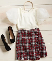 GB Girls' Addie Rhinestone Family Matching Strap Ballet Flats (Infant)