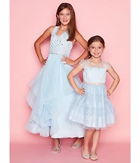 GB Girls' Addie Rhinestone Family Matching Strap Ballet Flats (Infant)