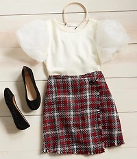 GB Girls' Addie Rhinestone Family Matching Strap Ballet Flats (Toddler)