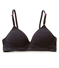 GB Big Girls Knit Seamless Heart Strap Adjuster Hybrid Bra