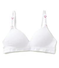 GB Big Girls Knit Seamless Heart Strap Adjuster Hybrid Bra