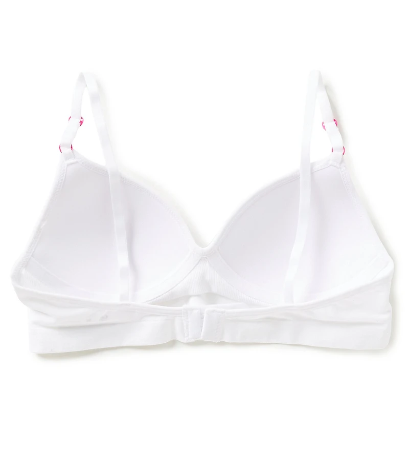 GB Big Girls Knit Seamless Heart Strap Adjuster Hybrid Bra
