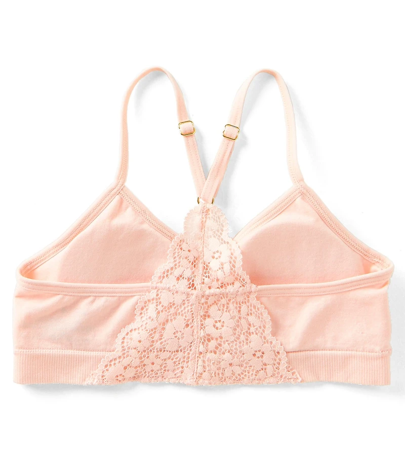 GB Girls Big Girls Seamless Lace-Racerback Bra