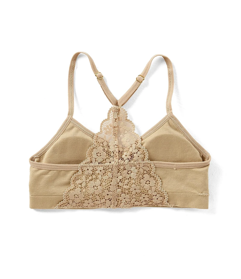 GB Girls Big Girls Seamless Lace-Racerback Bra