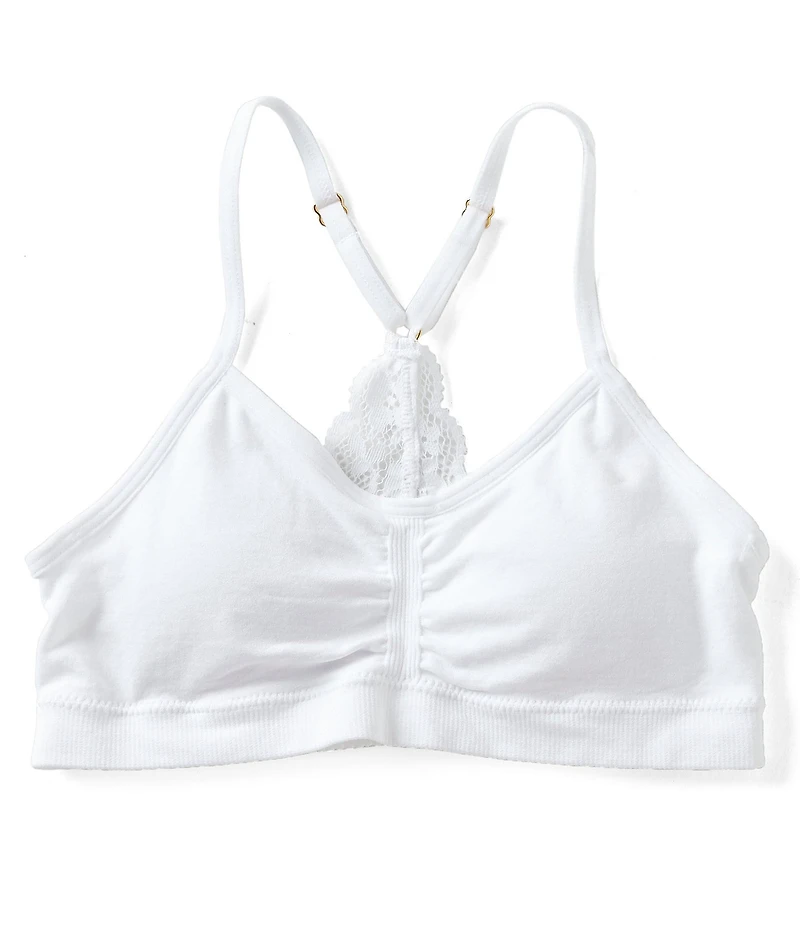 GB Girls Big Girls Seamless Lace-Racerback Bra