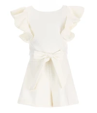 GB Big Girls Tiered Ruffle Sleeve Romper