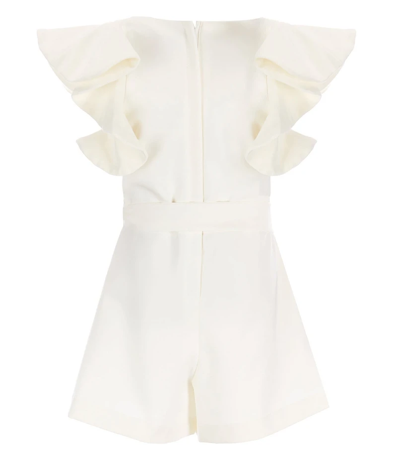 GB Big Girls Tiered Ruffle Sleeve Romper