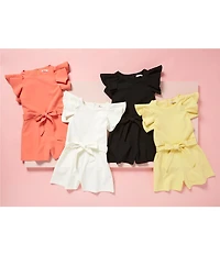 GB Big Girls Tiered Ruffle Sleeve Romper
