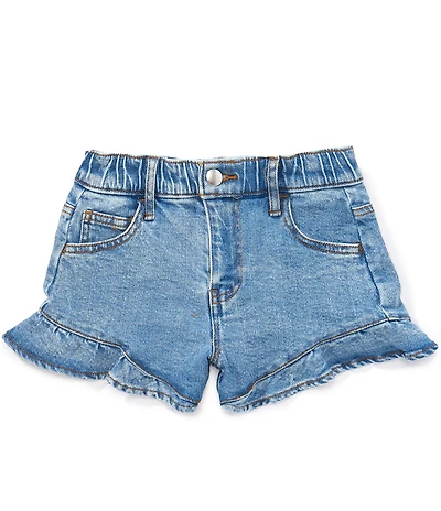 GB Girls Big Girls Denim Ruffle Shorts