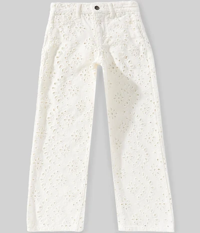 GB Girls Big Girls Eyelet Straight Leg Denim Jeans