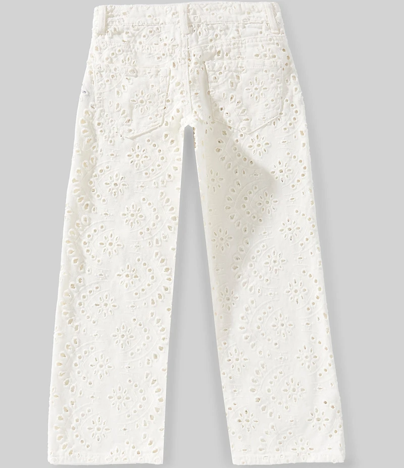 GB Girls Big Girls Eyelet Straight Leg Denim Jeans