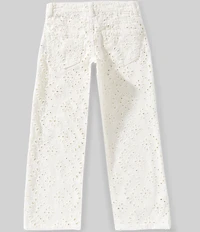GB Girls Big Girls Eyelet Straight Leg Denim Jeans