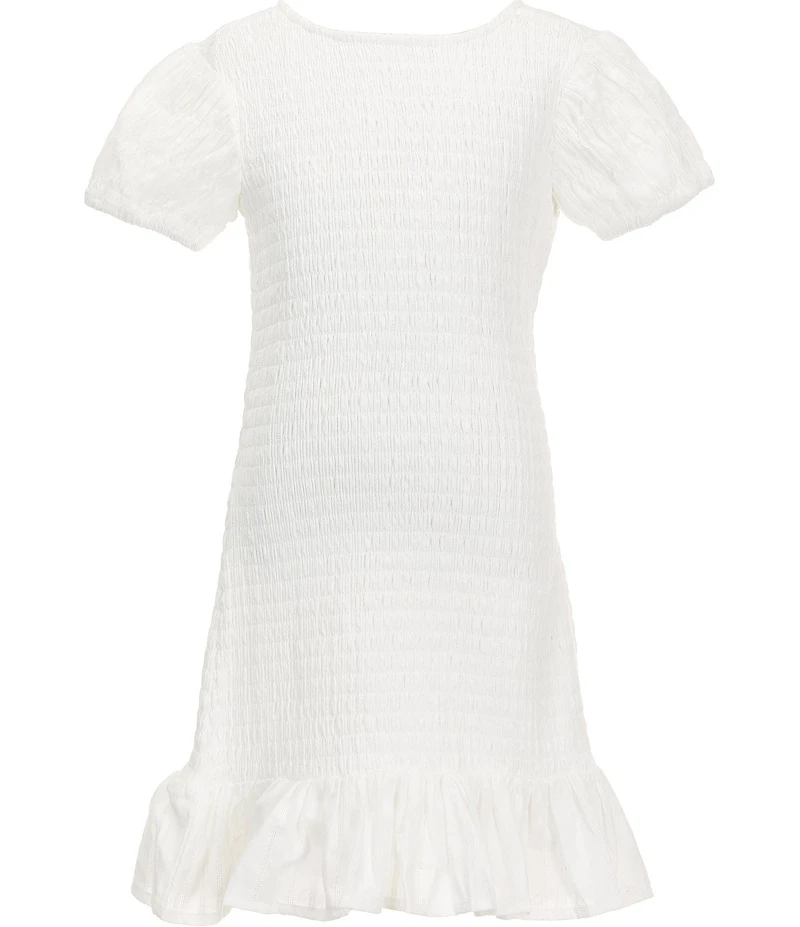 GB Girls Big Girls Smocked Short Sleeve Dress