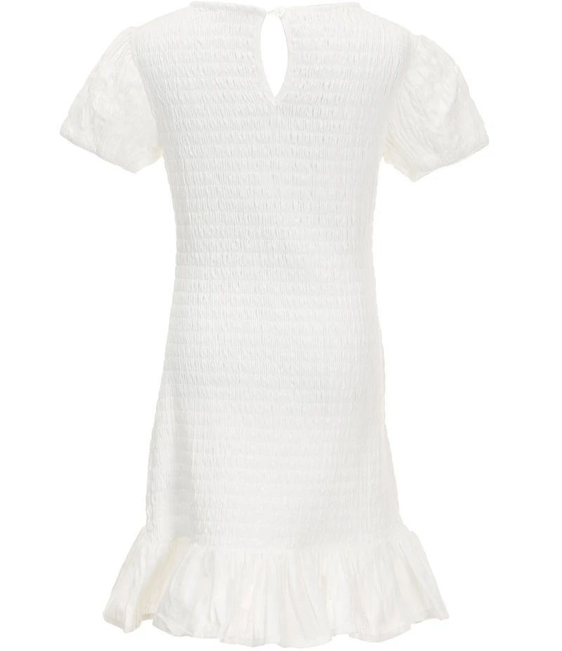 GB Girls Big Girls Smocked Short Sleeve Dress