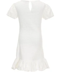 GB Girls Big Girls Smocked Short Sleeve Dress
