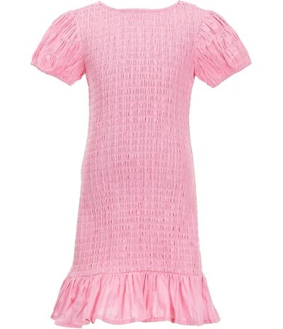 GB Girls Big Girls Smocked Short Sleeve Dress