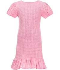 GB Girls Big Girls Smocked Short Sleeve Dress