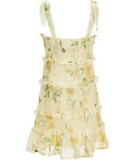 GB Girls Big Girls Smocked Tie Shoulder Dress