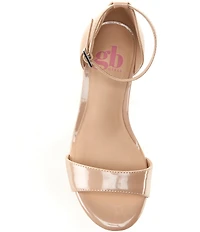 GB Girls' Patent Block Heel Dress Sandals (Youth)