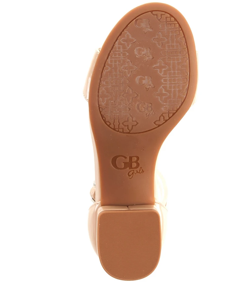 GB Girls' Patent Block Heel Dress Sandals (Youth)