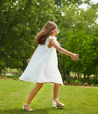 GB Girls' Patent Block Heel Dress Sandals (Youth)