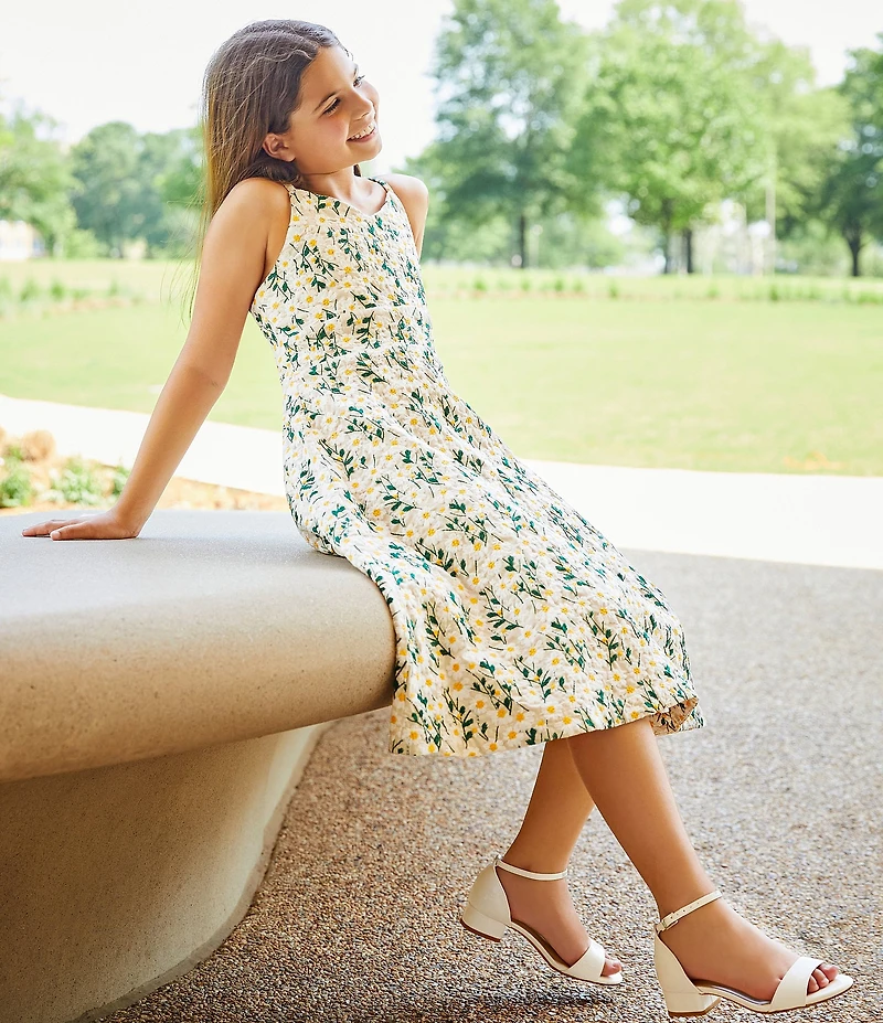 GB Girls' Patent Block Heel Dress Sandals (Youth)