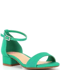 GB Girls' Block-Party Grosgrain Ankle Strap Dress Sandals (Toddler)