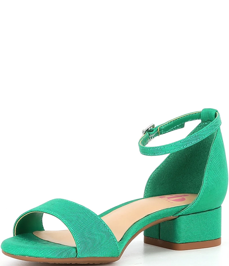 GB Girls' Block-Party Grosgrain Ankle Strap Dress Sandals (Toddler)