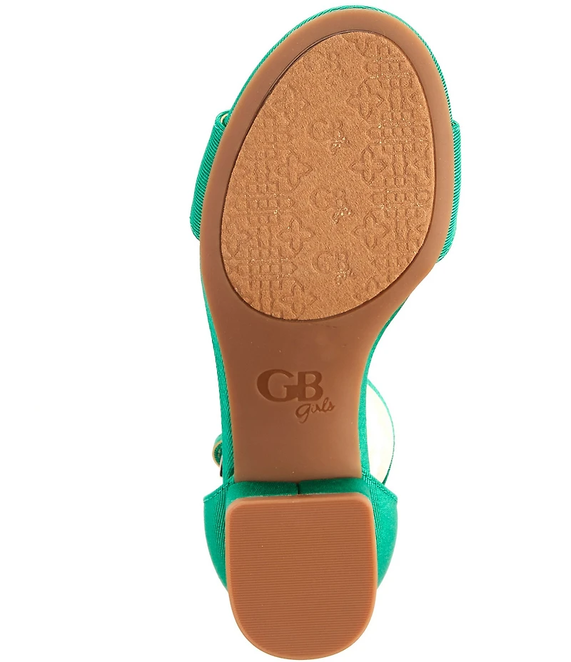 GB Girls' Block-Party Grosgrain Ankle Strap Dress Sandals (Toddler)