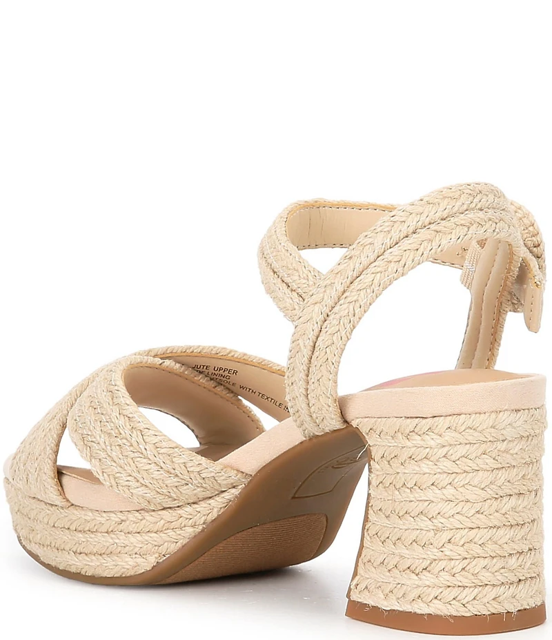 GB Girls' Brianna Jute Platform Sandal (Toddler)