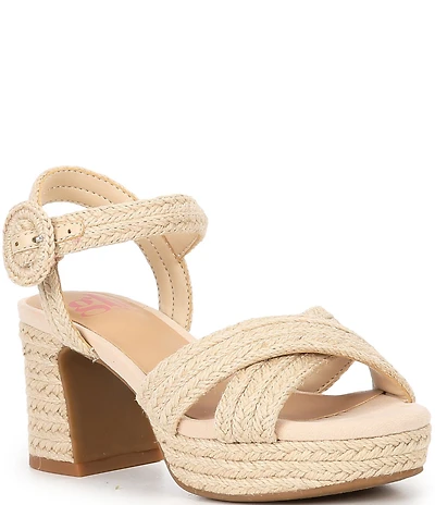 GB Girls' Brianna Jute Platform Sandals (Youth)