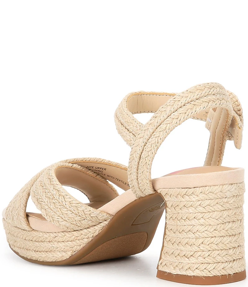 GB Girls' Brianna Jute Platform Sandals (Youth)