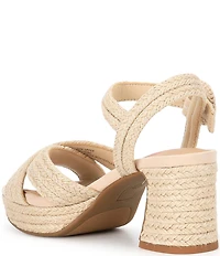 GB Girls' Brianna Jute Platform Sandals (Youth)