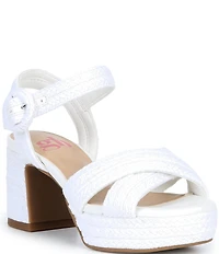 GB Girls' Brianna Jute Platform Sandals (Youth)